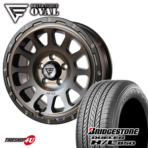 4本セット デルタフォース オーバル OVAL 16x7.0J 5/114.3 +35 +42 MSP ブリヂストン デューラー H/L850 HL850 215/70R16 BL デリカD5