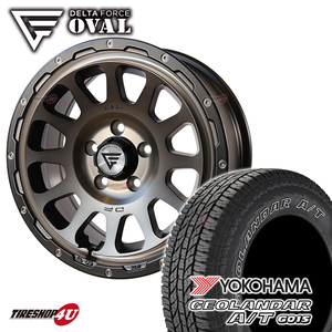 4本セット デルタフォース オーバル OVAL 16x7.0J 5/114.3 +35 +42 MSP ヨコハマ ジオランダー A/T G015 235/70R16 WL デリカD5