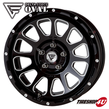 4本セット DELTA FORCE OVAL 16x7.0J 5/114.3 +35 BSM TOYO OPEN COUNTRY R/T 235/70R16 ホワイトレター デリカD5_画像2