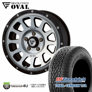 4本セット デルタフォース オーバル OVAL 17x8J 5/114.3+35 MSP BFグッドリッチ トレイルテレーン TRAIL 245/65R17 WL RAV4 ハリアー