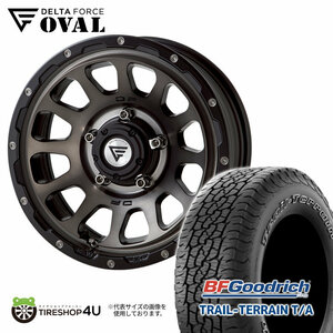 4本セット デルタフォース オーバル OVAL 16x5.5J 5/139.7+20 MSP BFグッドリッチ トレイルテレーン TRAIL 205/80R16 WL ジムニー JB64