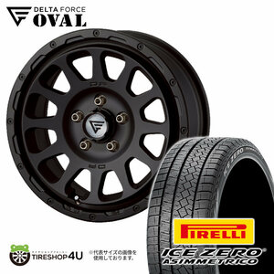 2022年製 スタッドレス 4本セット DELTAFORCE OVAL 16x7J 5/114.3+35 MB PIRELLI ICE ZERO ASIMMETRICO 215/65R16 カローラクロス