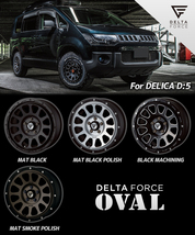 4本セット デルタフォース オーバル OVAL 16x7.0J 5/114.3 +35 +42 MB ダンロップ グラントレック MT2 225/75R16 WL デリカD5_画像5