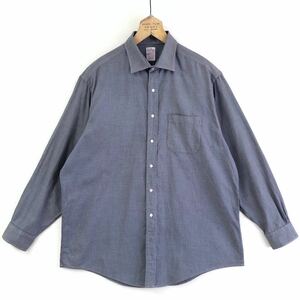 90s【Brooks Brothers】ブラック×ホワイト ギンガムチェック 長袖シャツ USA製 17 1/2-5 XL/ブルックスブラザーズ アメリカ製