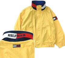 90s TOMMY HILFIGER　セーリングジャケット　イエローL_画像1