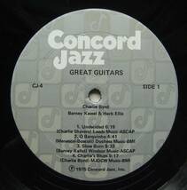 ◆ Great Guitars / CHARLIE BYRD - BARNEY KESSEL - HERB ELLIS ◆ concord Jazz CJ-4 ◆_画像3