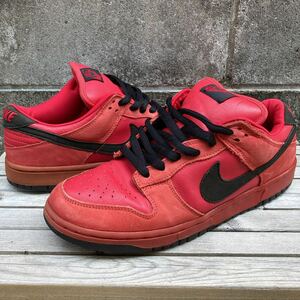 USED 03年 NIKE DUNK LOW PRO SB RED DEVIL レッドデビル ダンク 304292-601 箱、付属品無し 2003 初期 銀箱期 赤 朱 pure blood