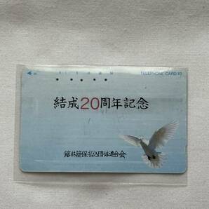 テレホンカード テレカ 使用済み 結成20周年記念 館林簡保払込団体連合会 モデルデザイン 〈110-112〉50度数 NTTの画像1