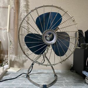 3【 昭和レトロ 扇風機 】 レトロ扇風機 富士電機 SILENT FAN アンティーク コレクション 動作品