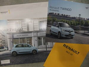 500 jpy! unused :Renault TWINGO Renault Twingo catalog & accessory & price table 2F