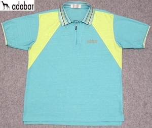 Красивые товары Adabat Adabat Golf Salf Saluko Buck Logo Logo Sweat Sweat Fast Slee -Slee -slee рукав Polo Рубашка Light Blue 4 сделано в Японии