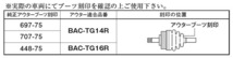 アルト/ラパン HA25S 分割式ドライブシャフトブーツ BAC-TG14R フロント 片側 アウター 外側 スピージー製 送料無料_画像2