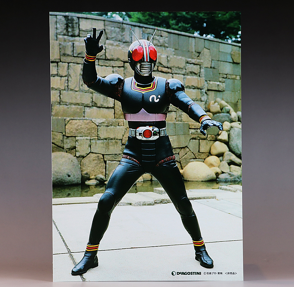 ¡¡Último en stock!! No está a la venta Kamen Rider NEGRO Kotaro Minami Tetsuo Kurata Jiro Okamoto B5 Acero Fotografía de gran formato Material de utilería Lobby Tarjeta Autógrafo, película, video, Productos relacionados con películas, fotografía