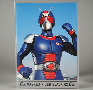 R08 銀枠 AMADA 仮面ライダーBLACK RX バイオライダー 南光太郎 倉田てつを 岡元次郎 資料 トレカ レア カード スチール 写真 サイン 新品