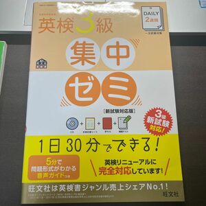 CD付DAILY2週間 英検3級集中ゼミ 新試験対応版 (旺文社英検書) CDなし