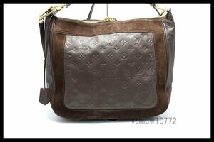 近年モデル希少美中古■LOUIS VUITTON モノグラムアンプラント オダシューズMM レザー 2way ショルダーバッグ ルイヴィトン■0720vu0353570