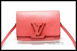 近年モデル希少美中古■LOUIS VUITTON エピ ポシェットルイーズPM レザー ショルダーバッグ ルイヴィトン■0817su753-6