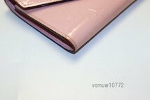 近年モデル希少美中古■LOUIS VUITTON ヴェルニ ポルトフォイユヴィクトリーヌ エナメル×レザー 3つ折り財布 ルイヴィトン■0824oo739-4_画像5