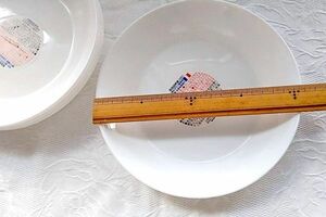 ヤマザキ 春のパン祭り 皿 セット 白 シンプル カレー皿 平皿 洋食器 コレクション 未使用 デッドストック 昭和レトロ