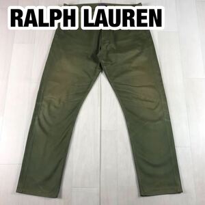 RALPH LAUREN ラルフローレン スラックス パンツ カーキ 34/32 175/88A ITARY