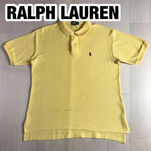 RALPH LAUREN Ralph Lauren рубашка-поло с коротким рукавом 160 желтый вышивка po колено Youth размер 