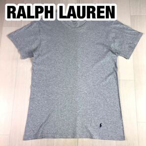 POLO BY RALPH LAUREN ポロ バイ ラルフローレン 半袖 Tシャツ M グレー 霜降り 刺繍ロゴ ポニーの画像1