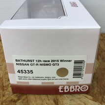 未使用 EBBRO 1/43 ミニカー NISSAN GT-R NISMO GT3 [jgg]_画像2