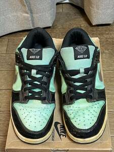 ナイキ ダンク ロー プロ エスビー ダイアモンド サプライ US10 28cm '05 Nike Dunk Low Pro Sb Diamond Supply Tiffany 304292-402 超レア