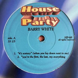 BARRY WHITE - It's Ecstacy / You're The First, The Last 〜 / I'm Gonna Love You Just A Little More Baby / Can't Get Enough Of 〜