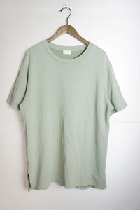 美品正規 19SS URU ウル WASHI OVER S/S TEE オーバー Ｔシャツ 半袖 カットソー 19SUW01 薄緑 サイズ1 本物 819N