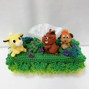 ハンドメイド ティッシュカバー シンバ風 ライオンキング風☆