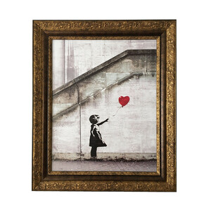 新品 アートフレーム バンクシー Banksy Love is in the Bin(Limited Edition)限定/風船 アートパネル