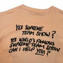 09ss Supreme Malcolm Maclaren World Famous Supreme Team Show Tee シュプリーム Tシャツ_画像4
