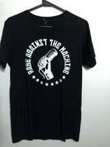 希少デザインRAGE AGAINST THE MACHINE レイジアゲインストザマシーン　半袖Tシャツ　s バンドTシャツバンティーバンT ミクスチャー_画像1