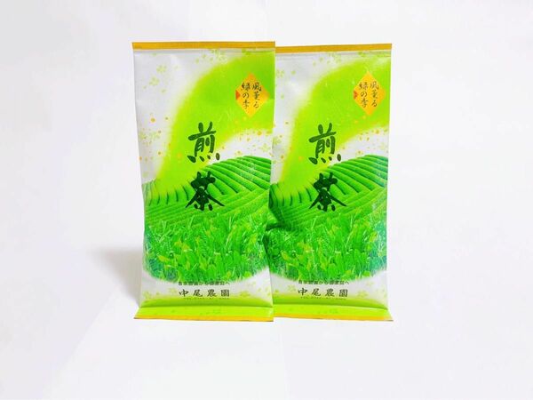 奈良県産　大和茶　緑茶　煎茶　100g 2本　茶葉　中尾農園