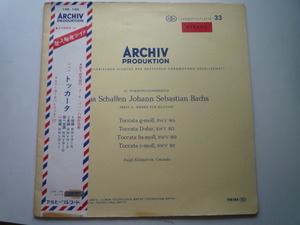RJ09 独ARCHIV盤LP バッハ/トッカータ集BWV910-912、915 カークパトリック 赤ステ