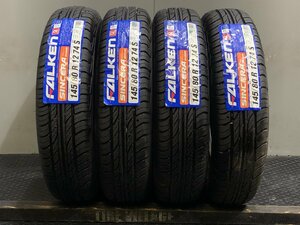 新品 FALKEN SINCERA SN828 145/80R12 12インチ 夏タイヤ 4本 ライフ ザッツ エッセ オプティ ミラ等 長期保管品　(VTP820)