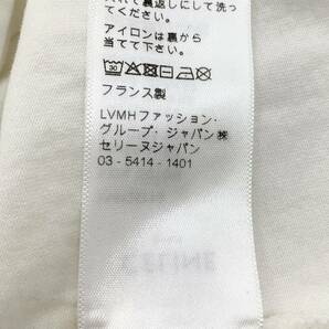 7891 セリーヌ トリオンフ ロゴ コットン Tシャツ トップス シャツ ホワイトの画像7