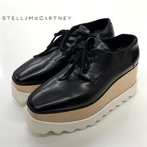 7631 Stella McCartney Ellis leather thickness bottom shoes black 