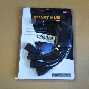 ◎4ポートハブ高速USB2.0ハブスプリッタケーブルアダプタ