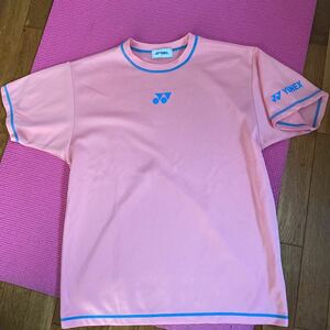 ◆YONEX 2009 テニス インターハイ奈良 記念半袖Tシャツ Sサイズ 薄ピンク USED美品◆