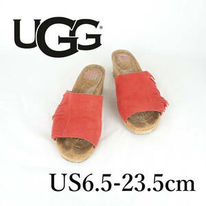 MK1076*UGG*アグ*レディースサンダル*US6.5-23.5cm*赤