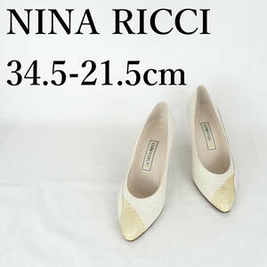 MK1141*NINA RICCI*ニナリッチ*レディースパンプス*34.5-21.5cm*アイボリー