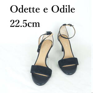 MK1358*Odette e Odile*オデットエオディール*レディースサンダル*22.5cm*濃紺