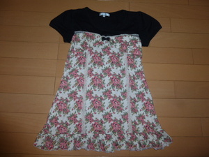 Rerek* short sleeves tunic * floral print *S