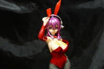  すーぱーそに子 BiCute Bunnies Figure レッドカラーver. リペイント改造 バニー キャンディルージュVer. 網タイツ ターコイズグリーン_画像1