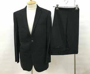  Burberry Black Label 2. кнопка однобортный костюм 96-84-175 40L чёрный боковой Benz необшитый на спине открытие .. наружный чехол шерсть 2309WS002