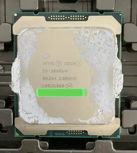 S50803222 INTEL XEON E5-2660V4 SR2N4 2.00GHZ CPU 1点【中古動作品】