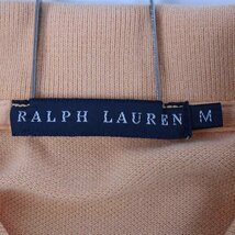 ラルフローレン ポロシャツ 半袖 コットン100% ポニー ロゴ 無地 トップス レディース Mサイズ オレンジ RALPH LAUREN_画像2