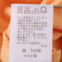 ラルフローレン ポロシャツ 半袖 コットン100% ポニー ロゴ 無地 トップス レディース Mサイズ オレンジ RALPH LAUREN_画像7